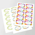 Custom Labels Stickers in sheets, Personalized Labels, Die-Cut Stickers for jars