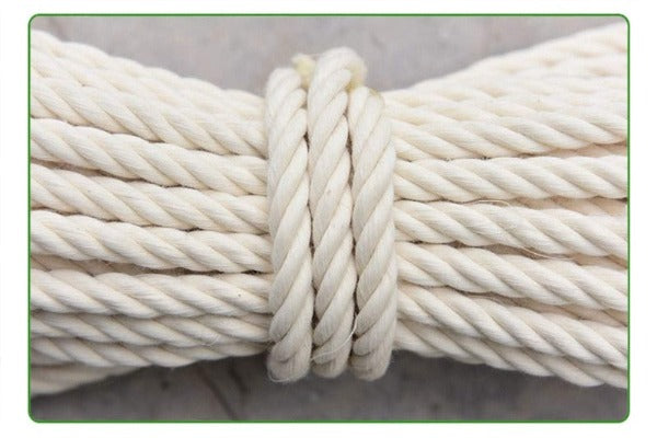 2MM Natural Colored Cotton Twisted Cord Artisan Macrame String Craft Wall  Hanging